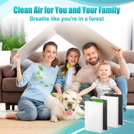 higgerllent XQ Filter Replacement X-Compatible with Winix XQ,XQ Pro Tower Air Purifier Filter,Part#1712-0089-01-0101-02 Filter,3-in-1 Ture HEPA Filter*2 and Activated Carbon Filter*2(XQ 2SET)