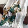 WEIGEER Silk Scarf Women Chiffon Shawl Lotus Scarf White Neckerchief