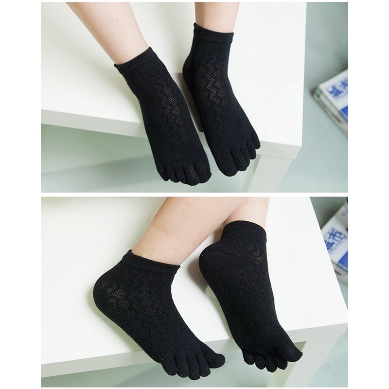 InSomila Kids 5 Toe Socks, Mesh, Set of 4 Colors,
