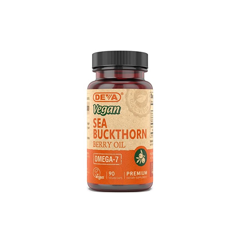 Deva Vegan Sea Buckthorn, Berry Oil, 90 Count