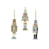 Kurt S. Adler 5-Inch Silver and Gold Nutcracker, 3 Piece Set Ornaments, Multi, 3 Count