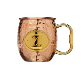 Godinger Moscow Mule Mug for Cocktails and Ice Cold Beverages - Monogram z - 20 oz