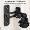 90-Degree Barn Door Latch for Right-Angle Doors – Stainless Steel