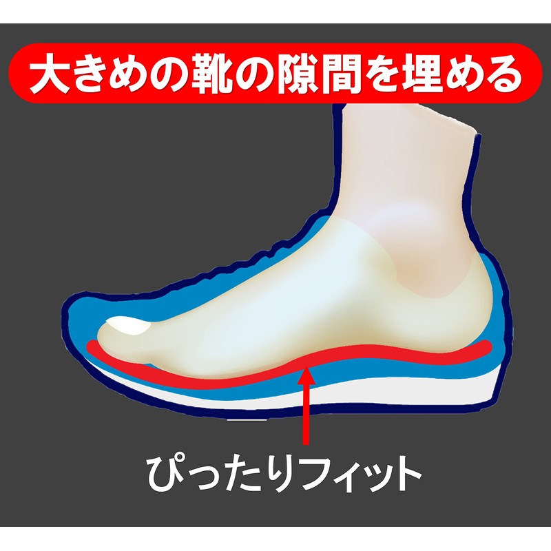 Ashimaru Space Fit SP Insole, 0.1 inch (3 mm), Thickness