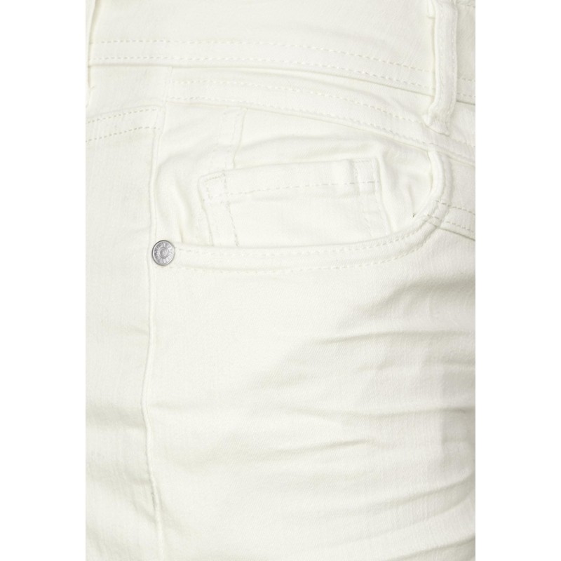 STREET ONE Women's Culotte Jeans, Soft Ecru Washed