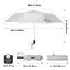 G4Free 46 Inch Reflective Travel Umbrella for Rain Large Windproof