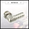 Hihaha Universal Car 90 Degree Brass Fitting Hose Adapter, Hose