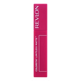 Labial Liquido Revlon Larga Duracion ColorStay Limitless Matte hasta 24Hrs, 100% Vegano Con Acido Hialuronico Hidratante Acabado Mate Tono Icon Era