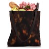 Dark Tortoiseshell Tortoise Shell Pattern Tote Bag