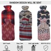 OLIVIA ROCCO Hot Water Bottle with Soft Fleece Cover Large