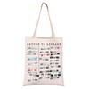 Librarian Gift Library Due Date Tote Bag Reading Bookish Gift