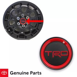 Toyota 23 - 25 Toyota Sequoia 18" TRD Pro Alloy Wheel Black Center Cap OEM Qty 1 New