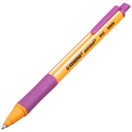 Stabilo Pointball B6030-58 Oil-based Ballpoint Pen, 0.02 inches (0.5 mm), Lilac, 2 Pieces