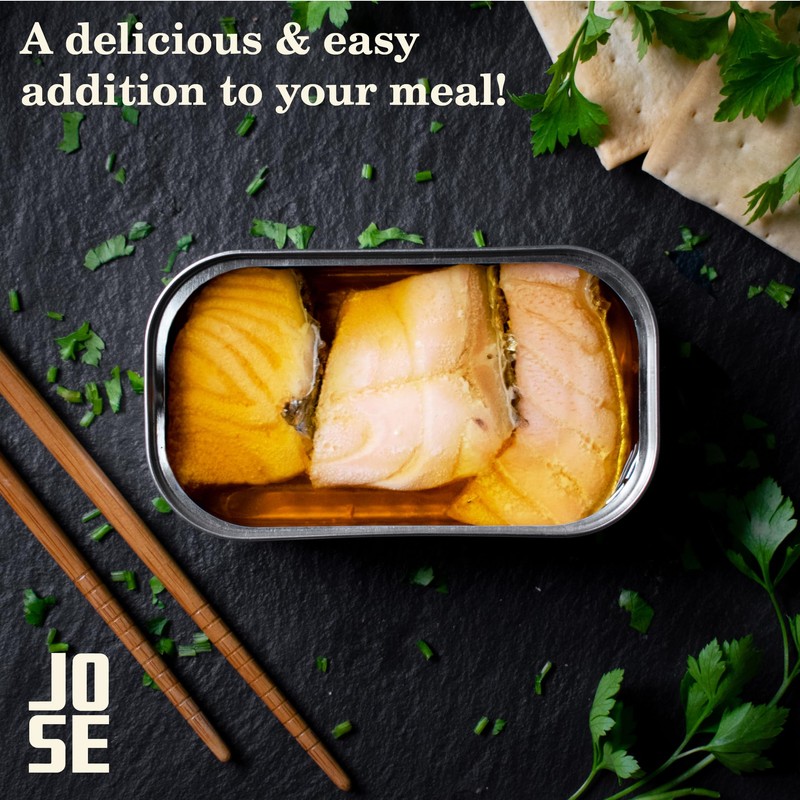 Canned Smoked Salmon in Extra Virgin Olive Oil by Jose