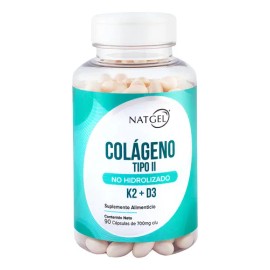 Colgeno Tipo 2 Uc-ll  D3 Y K2  90 Softgels  Natgel Sabor Sin Sabor                                                                                    
