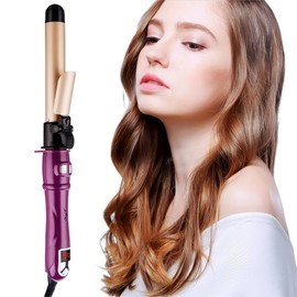 Automatic Rotating Curling Iron, Auto 28mm/1.1 Inch Curling Wand, Auto Hair Curler for Beach Waves,30s Fast Heating Automatic Hair Curling Wand Suitable for Medium/Long Hair