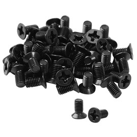 uxcell 50pcs Hard Drive Screws M3 x 4.7mm HDD SSD Hard Drive Mounting Screws Black Metal Hard Drive Replacement Screws for Laptop Hard Drive