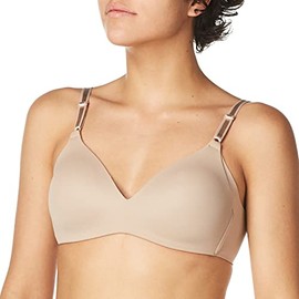Warner's Women's Blissful Benefits Underarm-Smoothing Comfort Wireless Lightly Lined T-Shirt Bra RM7561W, Toasted Almond, 40B