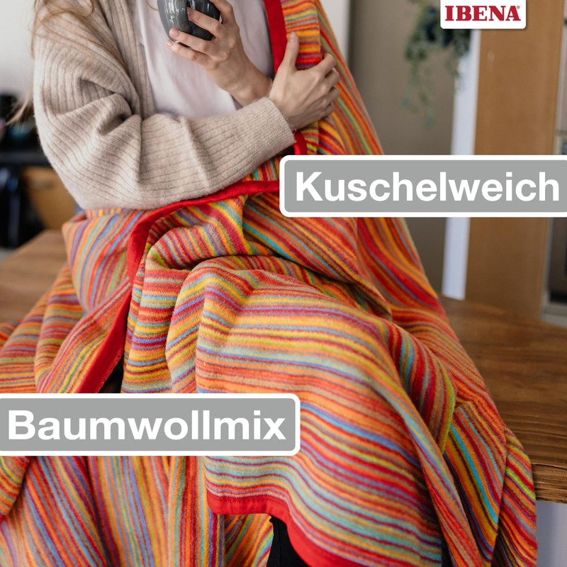 IBENA Colorful Soft Lap or Kids Blanket Malang MIDI