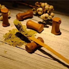 1Pc Brown 18cm Bamboo Matcha Scoop Japanese Chashaku Hooked Green Tea Spoon for Tea Ceremony, Tea Accessories, Coffee Espresso Scoops