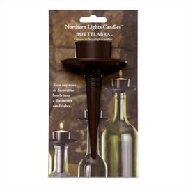 Northern Lights Candles Bottelabra Tealight Holder, Bronze