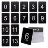 Black Plastic Rectangular Number Plates 0-100