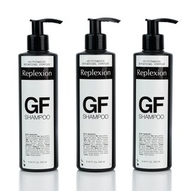 Replexion GF Hair Growth Shampoo for Men & Women – Anti Hair Loss, Hair Thickening, Biotin & Growth Factors – Post Hair Transplant Care, DHT Blocker, Shampoo for Thinning Hair – 3 x 250ml