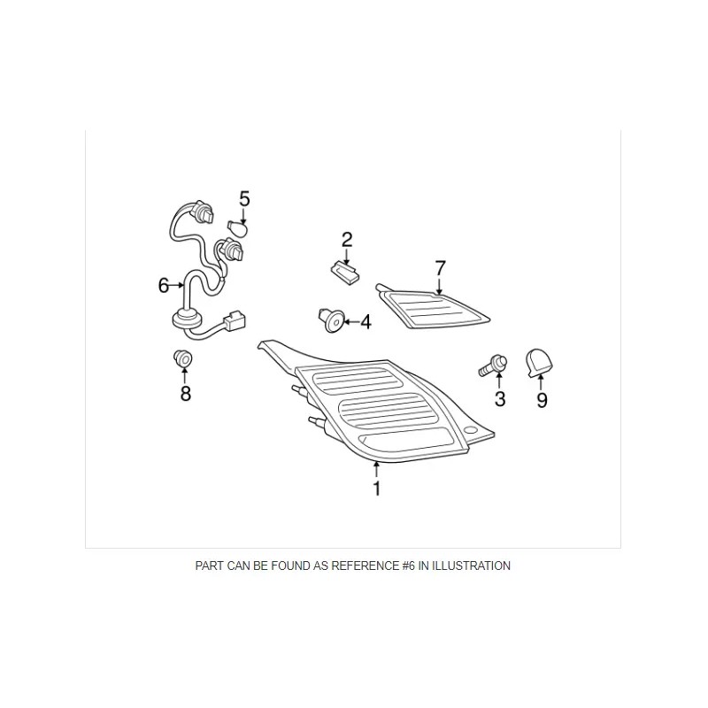 Lexus GENUINE OEM LEXUS 06-10 SC430 REAR COMBINATION LAMP SOCKET