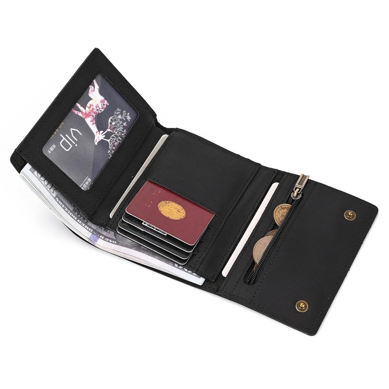 LUUFAN Men's Wallet Genuine Leather Thin Pocket Wallets for Men,