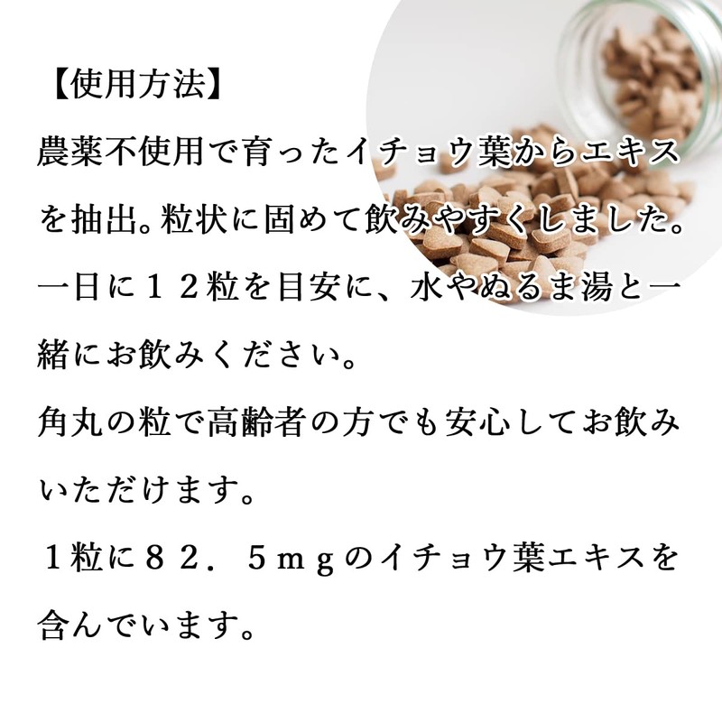 自然健康社 イチョウ葉エキス粒 105g 420粒 イチョウ葉 エキス サプリ サプリメント