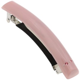 Camila Paris CP3454 - Pinza francesa para el pelo para niñas, color rosa, cierre de metal de goma, fuerte agarre, para mujeres, antideslizante, duradero y estilizado, accesorios para el pelo, fabricado en Francia
