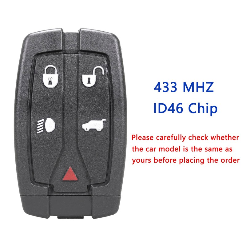 433MHZ 5 Buttons Car Key Fob For Freelander 2 key