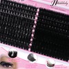 Fluffy Lash Clusters 100D+200D Mega Thick Lashes Clusters 12-22mm Wispy