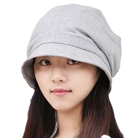 One Drop Women's Hat, Foldable, Sun Shade, For Medical Use, UV Protection, Small Face, Actress, Hat, Stylish, Cute, Plain, gray (light gray)