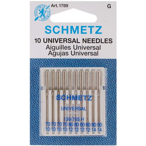Euro-Notions Universal Machine Needles with 2 Needle Threaders (Schmetz 1789C)