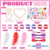 Wovnet 12 Sets Mother's Day Heart Dream Catchers Kit Heart