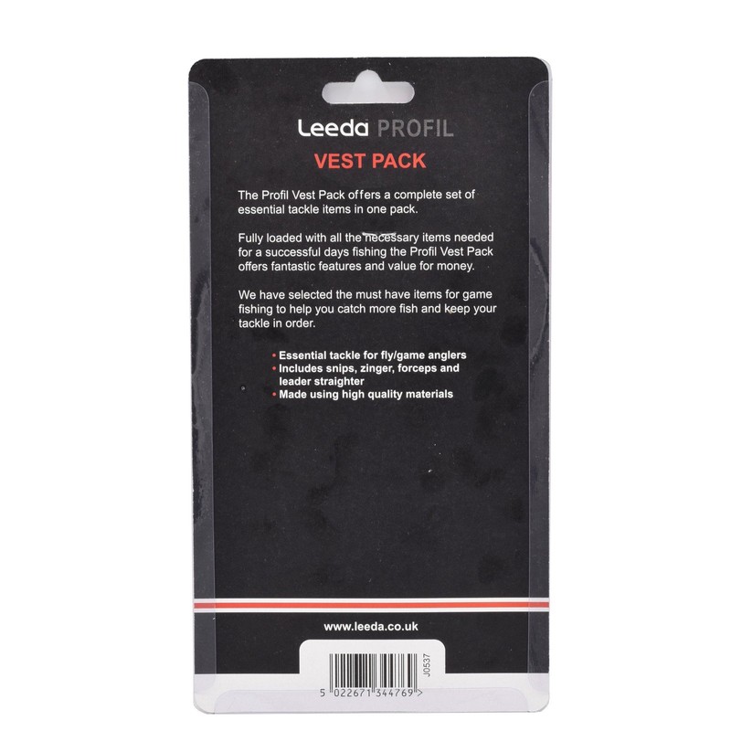 Leeda Profil Vest Pack For Fly / Game Fishing