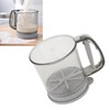 Locadence Flour Sifter, Hand Press Double Layer Handheld Flour Strainer