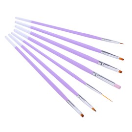 NOLITOY 7 Pcs Durable Nail Art Brushes Set Professional Painting Pen Kit for Nail Design Easy to Use and Travel Friendly for Beginners and Experts