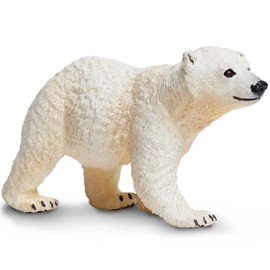 Safari Ltd. Polar Bear Cub Figurine - Detailed 2.75" Plastic Model Figure - Fun Educational Play Toy for Boys, Girls & Kids Ages 1+