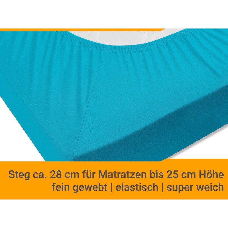 Classic Jersey Fitted Sheet Available In 34 Colours and 6