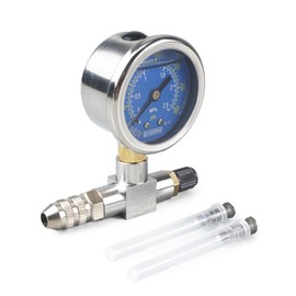 NICECNC Universal 350psi Nitrogen Gauge Needle Pressure Checker Tool Compatible with Yamaha YZX, Compatible with Ohlins, Compatible with Ford Raptor Truck Shocks, See Fitment