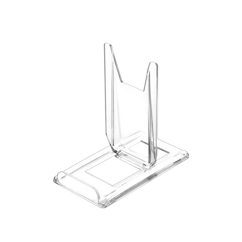 TERDEWE 10 Pack Acrylic Book Stand for Display Adjustable Clear