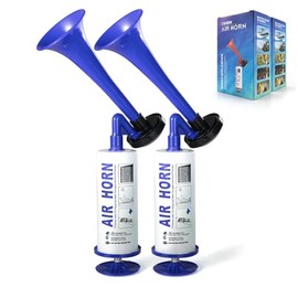 bocina de aire comprimido,claxon de aire manual,aire reutilizable para seguridad marítima,eventos deportivos, cumpleaños, fiestas y celebraciones(2 bo