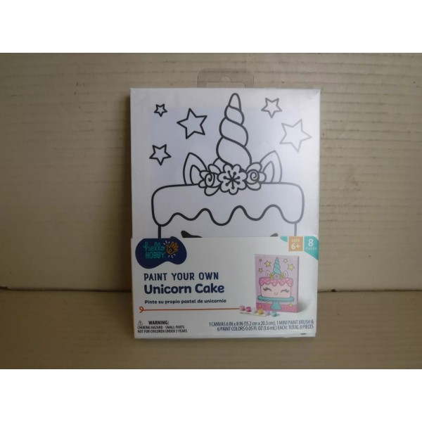 hello hobby DIY Kids Paint Your Own Unicorn Cupcake Kit