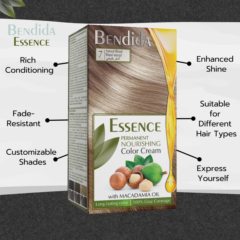 Bendida Permanent Hair Colour 120 ml with Macadamia Oil and