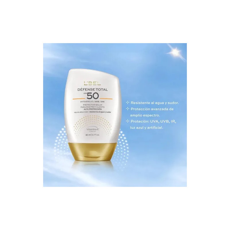 Lbel Protector Solar Défense Total Sunscreen SPF 50 Face Body,