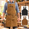 Full Bib Work Apron for Woodworking, Gardening & Kitchen Tasks