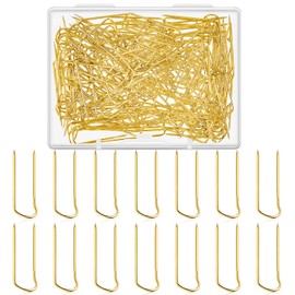 MTLEE 200 Pieces Sewing U-pins Fork Needlecrafts Double Blocking Stainless Steel Sewing Pins Multipurpose Straight for Jewelry Display Home Decor