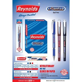 Reynolds Liquiflo Ball Pen Blue Ink - Pack of 20 (Ship From India)